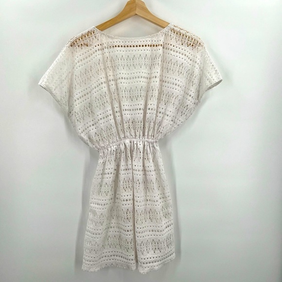 Swim cover Cover-Up lace white Woman extra small/ girls large - Picture 2 of 3